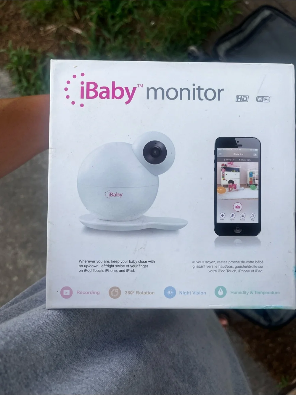 HD Wi‑Fi Baby Monitor Camera - White